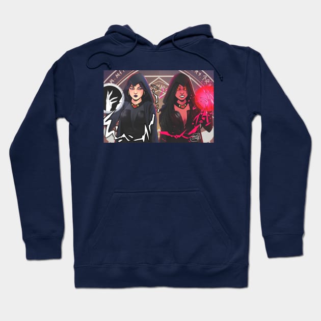 Trigon Raven Hoodie by Beefbeff Art